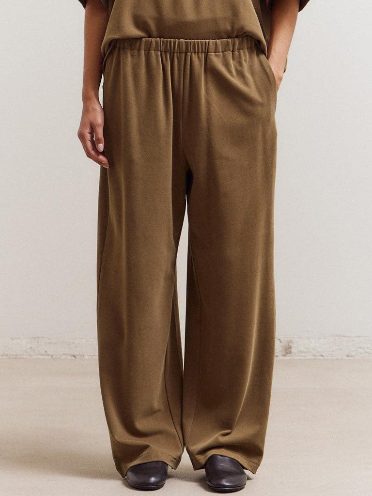 Grade & Gather - Brush Touch Straight Sweat Pants-Grade & Gather-treehaus