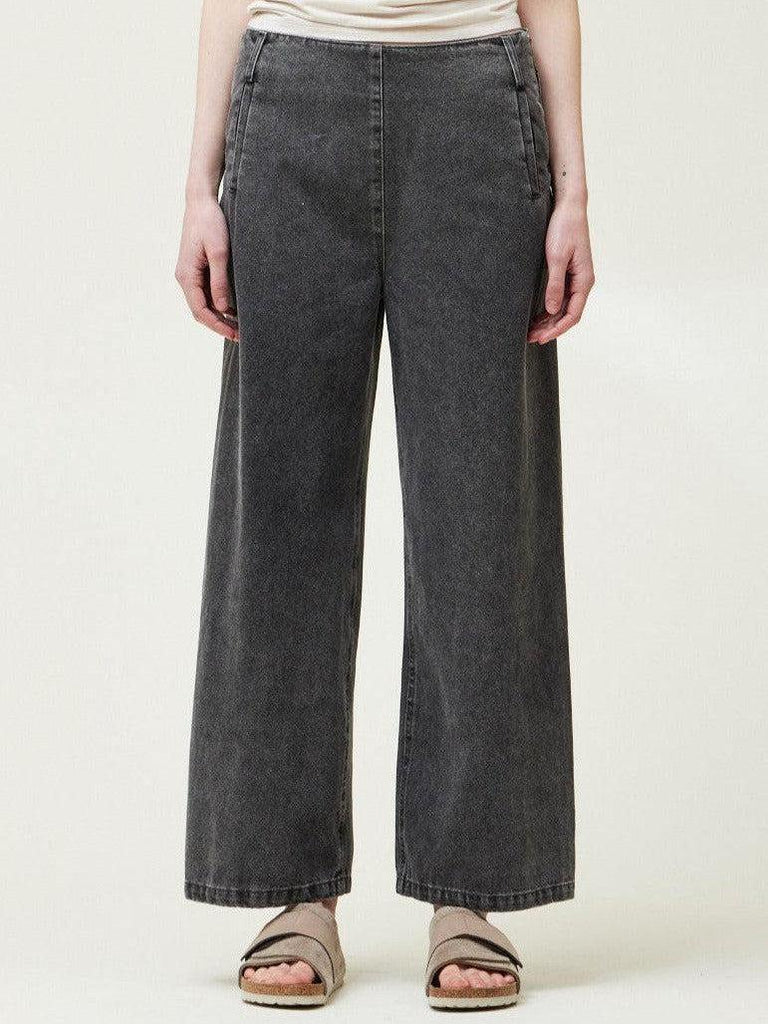 Grade & Gather - Denim Trousers - Washed Black-Grade & Gather-treehaus