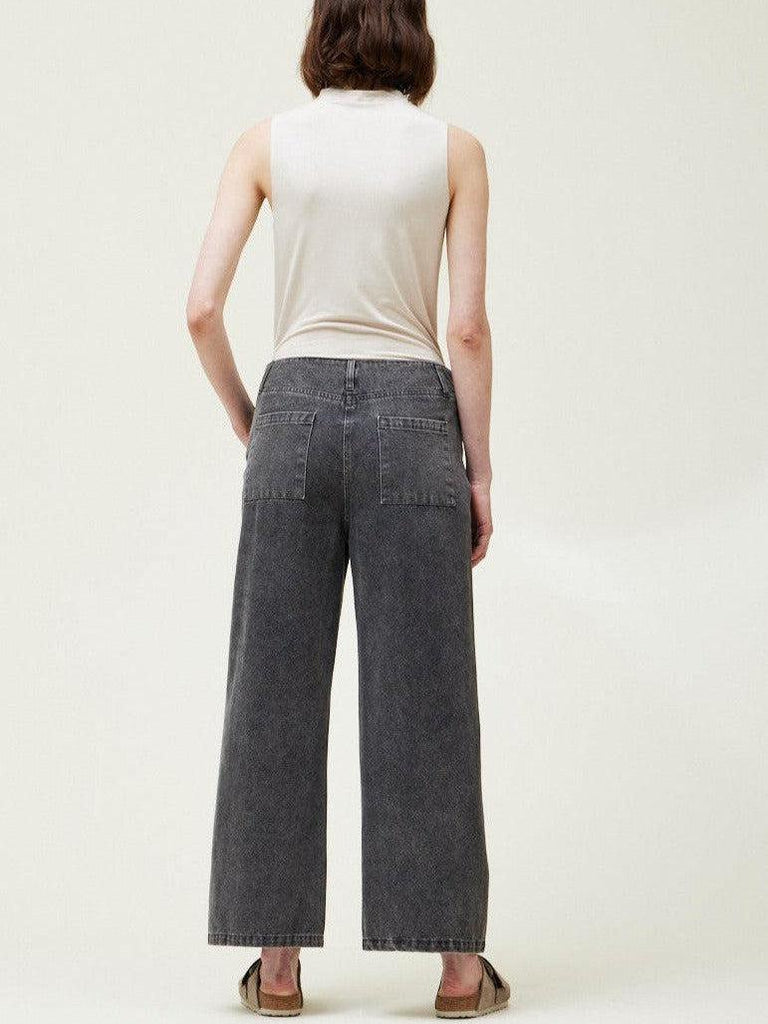 Grade & Gather - Denim Trousers - Washed Black-Grade & Gather-treehaus