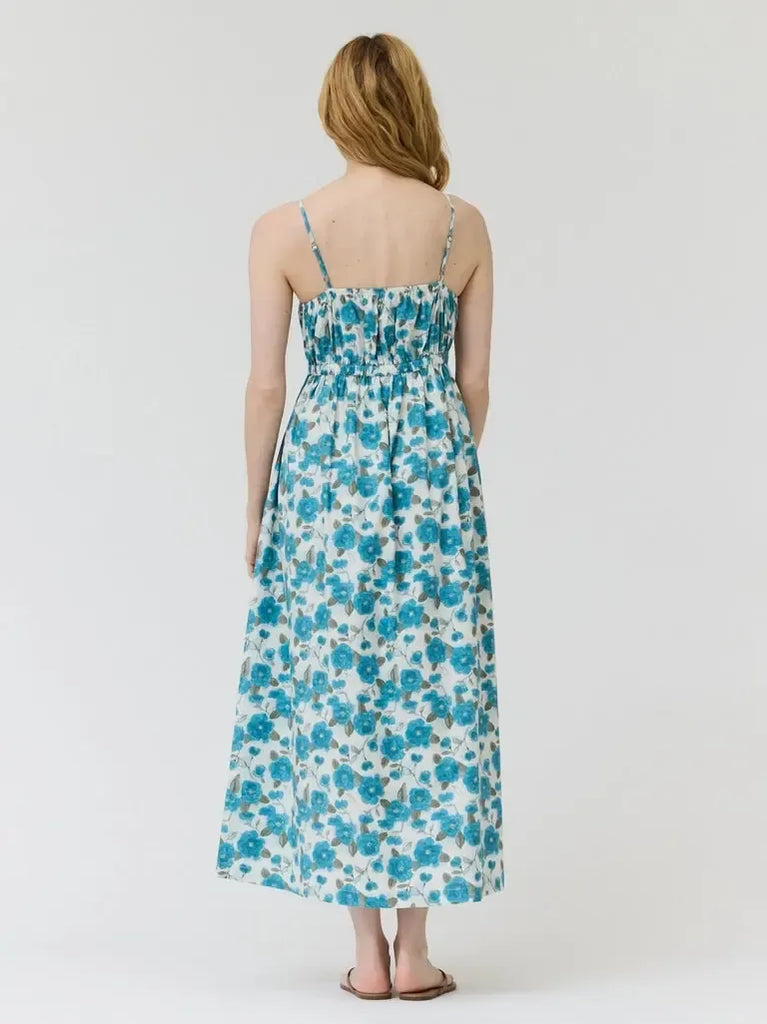 Grade & Gather - High Waist Dress - Ocean Floral Pattern-Grade & Gather-treehaus