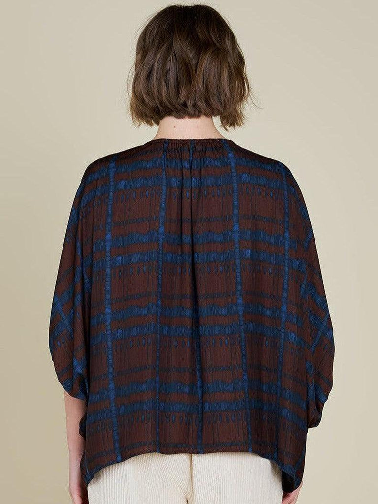 Grade & Gather - Loose Sleeves Blouse - Cocoa-Grade & Gather-treehaus