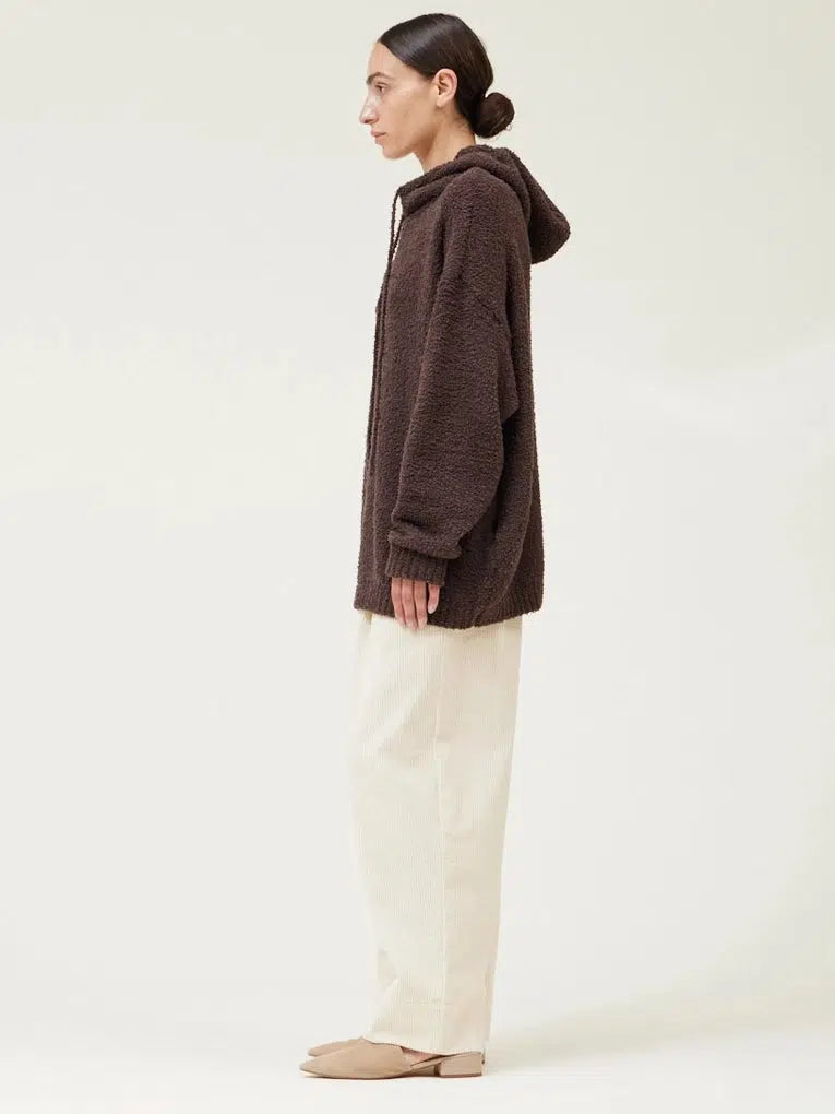 Grade & Gather - Oversized Hoodie Sweater - Cocoa-Grade & Gather-treehaus