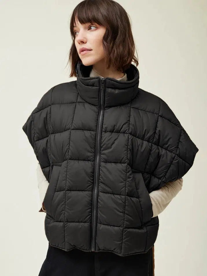 Grade & Gather - Quilted Vest - Black-Grade & Gather-treehaus