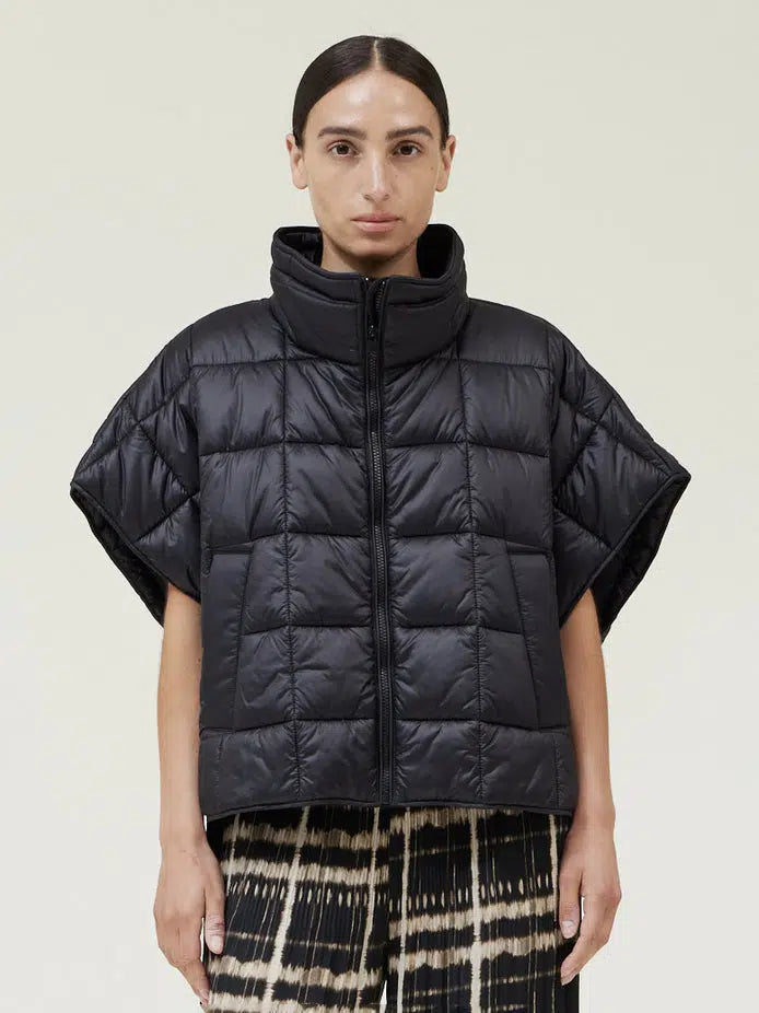 Grade & Gather - Quilted Vest - Black-Grade & Gather-treehaus