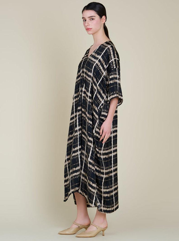 Grade & Gather - Satin Print Tunic Dress-Grade & Gather-treehaus