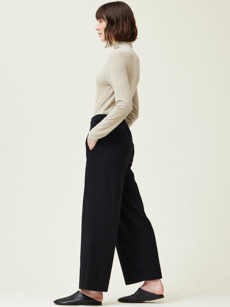 Grade & Gather - Twill Pants - Black-Grade & Gather-treehaus