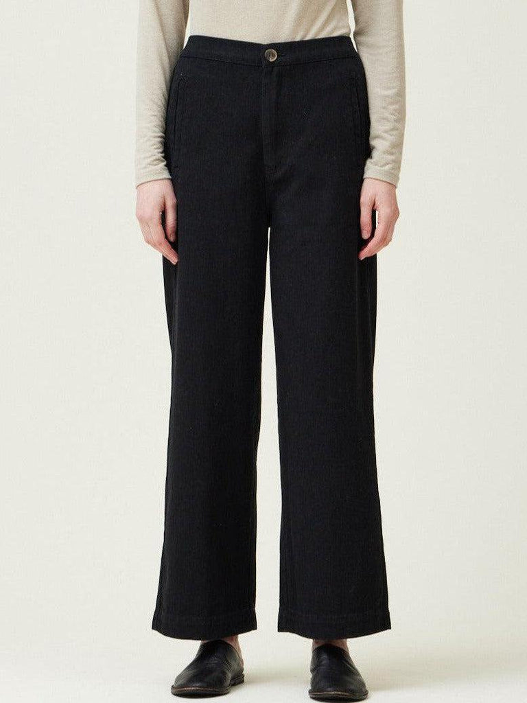 Grade & Gather - Twill Pants - Black-Grade & Gather-treehaus