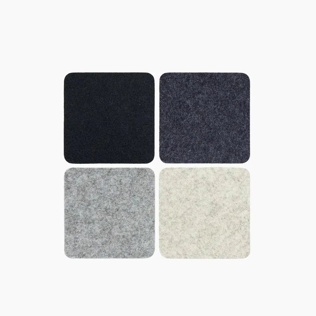 Graf Lantz - Square Felt Coaster - 4 Pack - Noir-Graf Lantz-treehaus