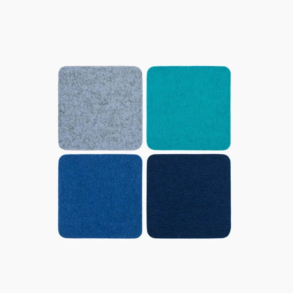 Graf Lantz - Square Felt Coaster - 4 Pack - Ocean-Graf Lantz-treehaus