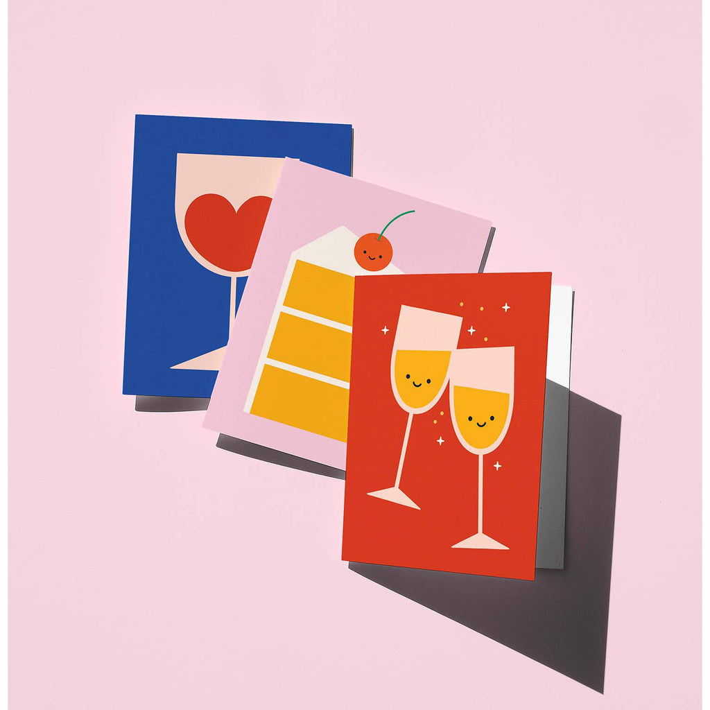 Graphic Factory - Cheers & Smiles - Greeting Card-Graphic Factory-treehaus