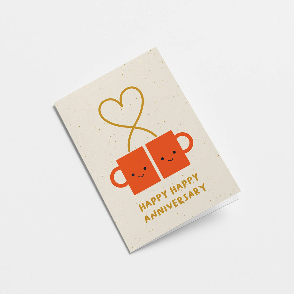 Graphic Factory - Happy happy anniversary - Greeting card-Graphic Factory-treehaus