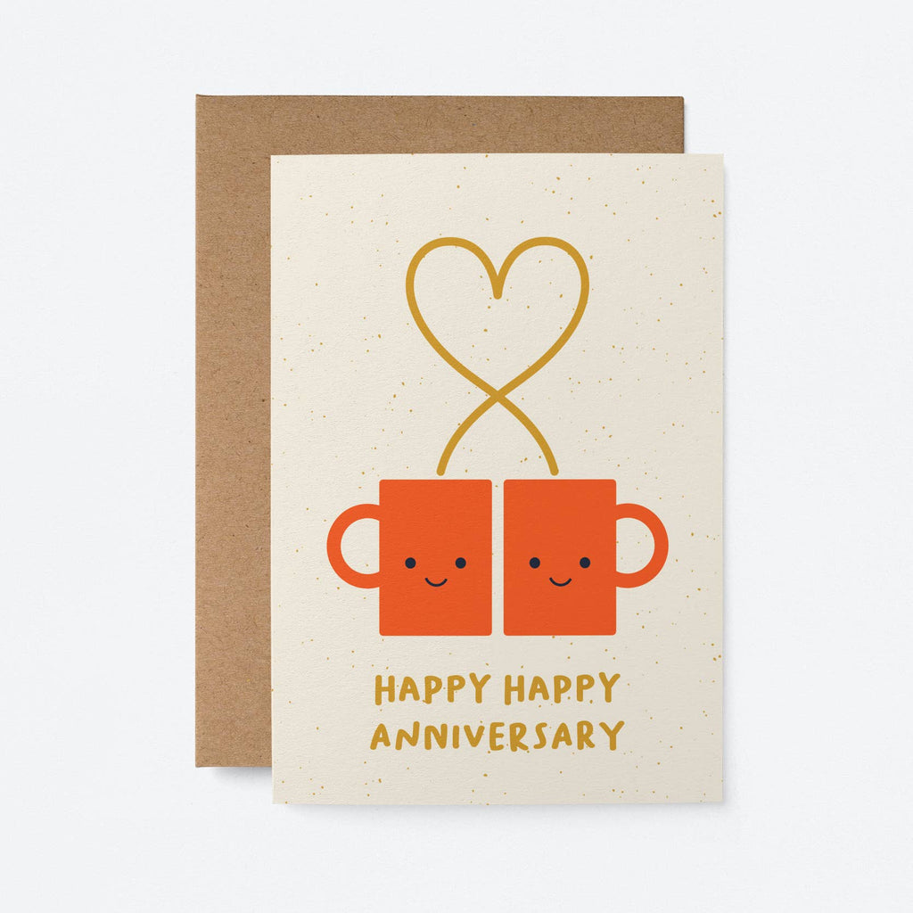 Graphic Factory - Happy happy anniversary - Greeting card-Graphic Factory-treehaus