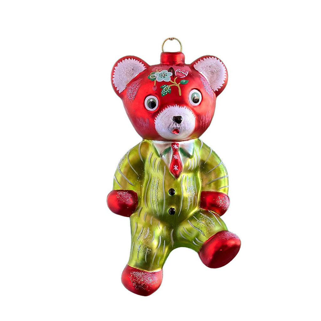 Green Suit Teddy Bear-One Hundred 80 Degrees-treehaus