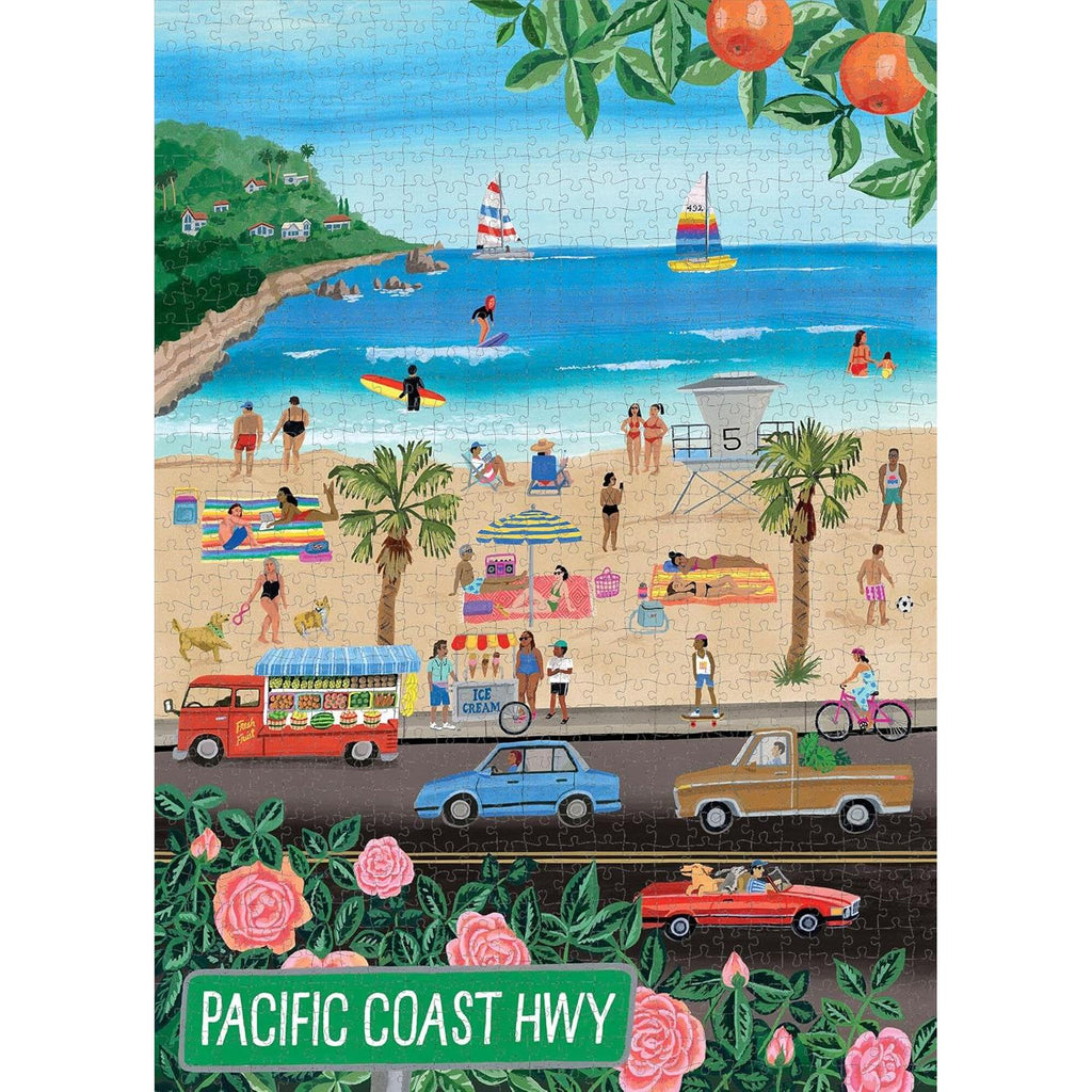 Hachette - Pacific Coasting: Beach Life 1,000 Piece Puzzle-Hachette-treehaus