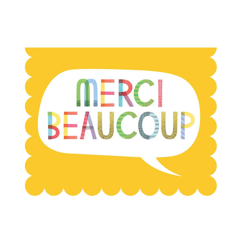 Halfpenny Postage - Merci Beaucoup (French) - Thank you Card-Halfpenny Postage-treehaus