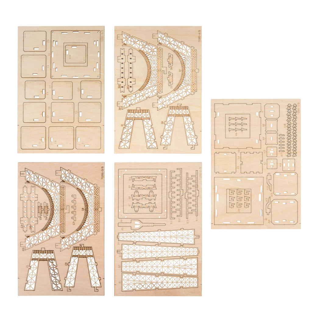 Hands Craft - 3D Laser Cut Wooden Puzzle - Eiffel Tower-Hands Craft-treehaus