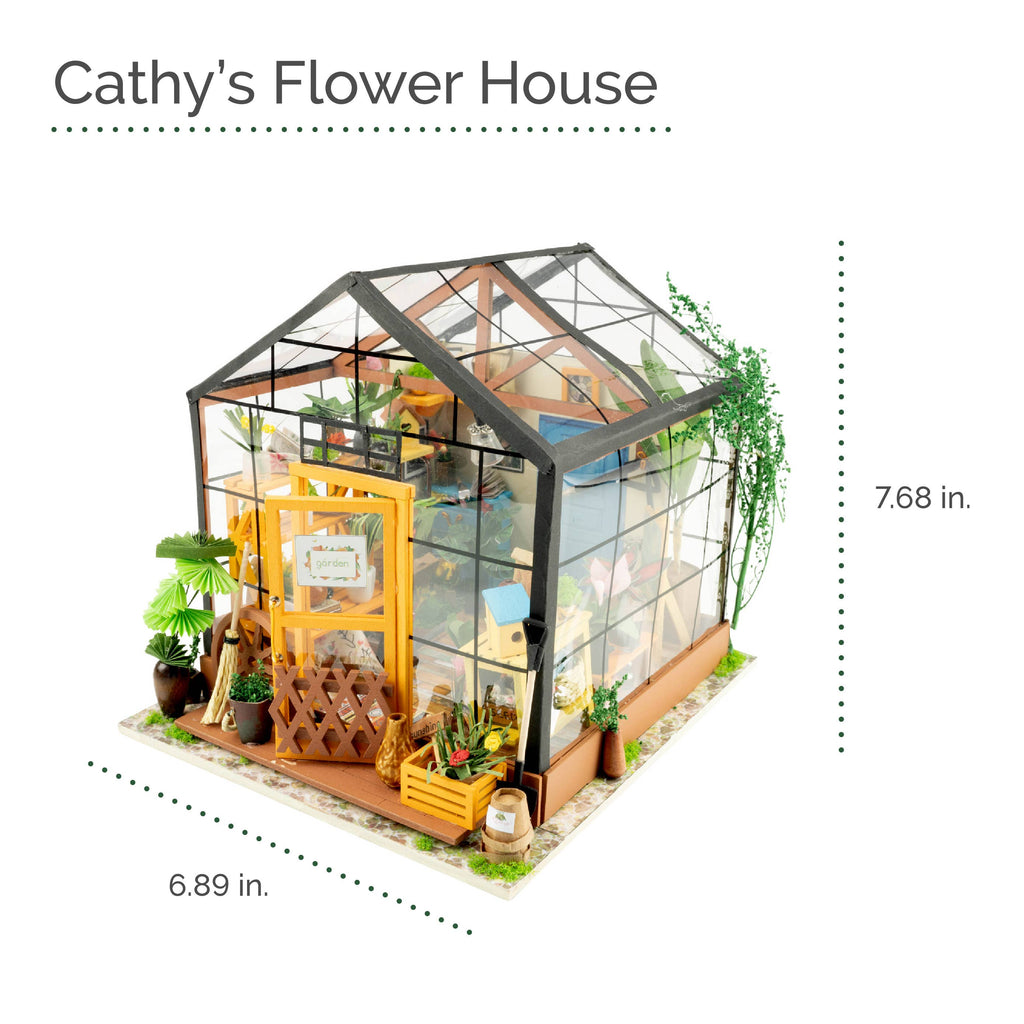 Hands Craft - DIY Miniature House Kit: Cathy's Flower House-Hands Craft-treehaus