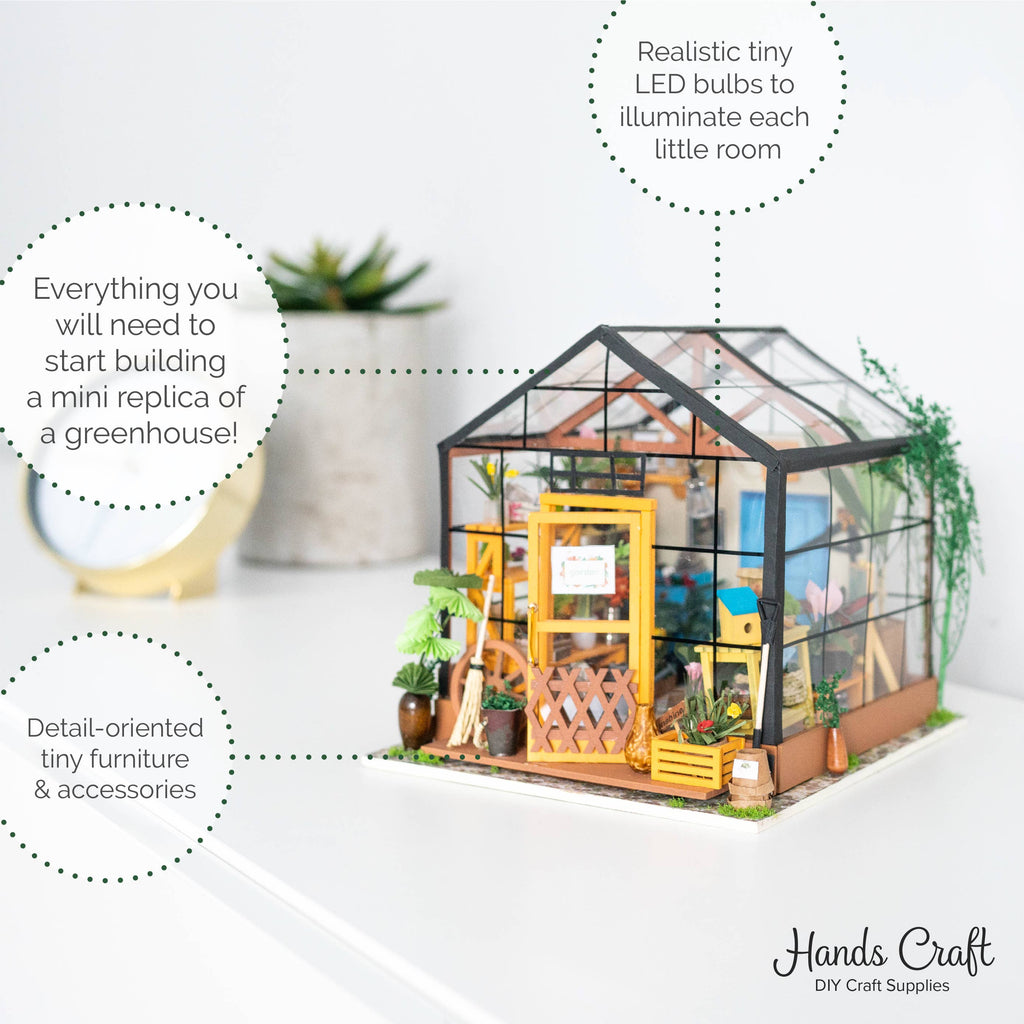Hands Craft - DIY Miniature House Kit: Cathy's Flower House-Hands Craft-treehaus