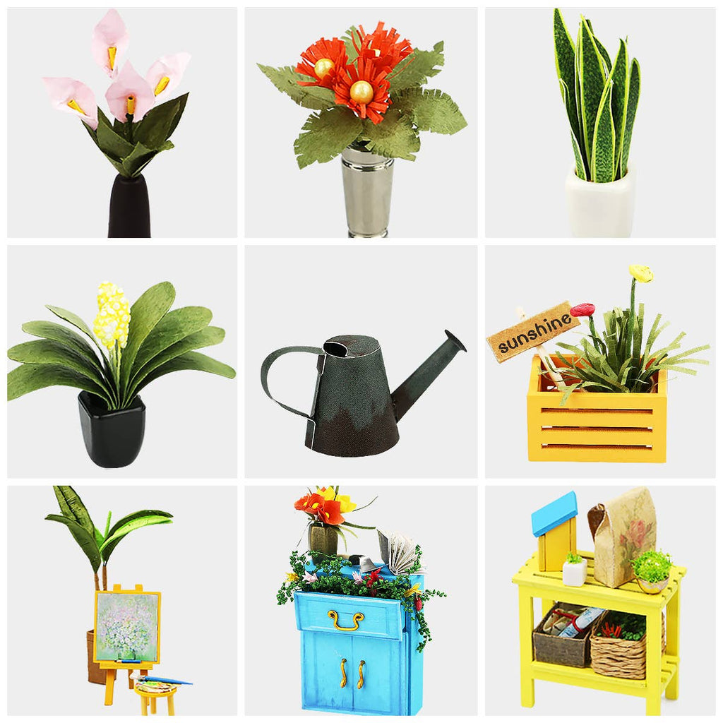Hands Craft - DIY Miniature House Kit: Cathy's Flower House-Hands Craft-treehaus