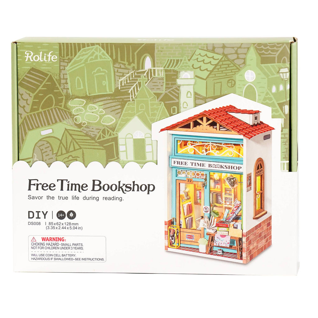 Hands Craft - DIY Miniature House Kit - Free Time Bookshop-Hands Craft-treehaus
