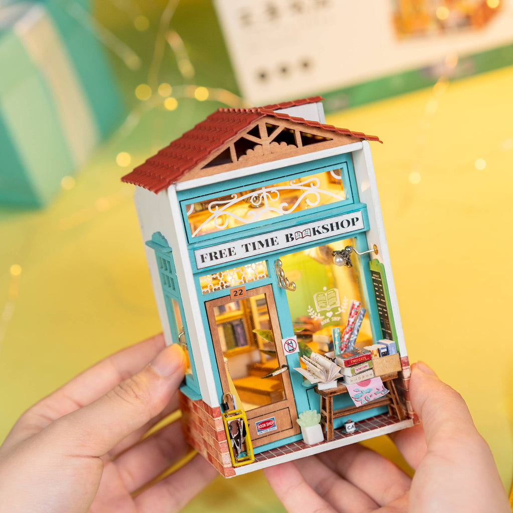 Hands Craft - DIY Miniature House Kit - Free Time Bookshop-Hands Craft-treehaus