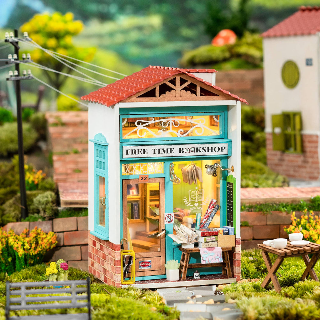 Hands Craft - DIY Miniature House Kit - Free Time Bookshop-Hands Craft-treehaus