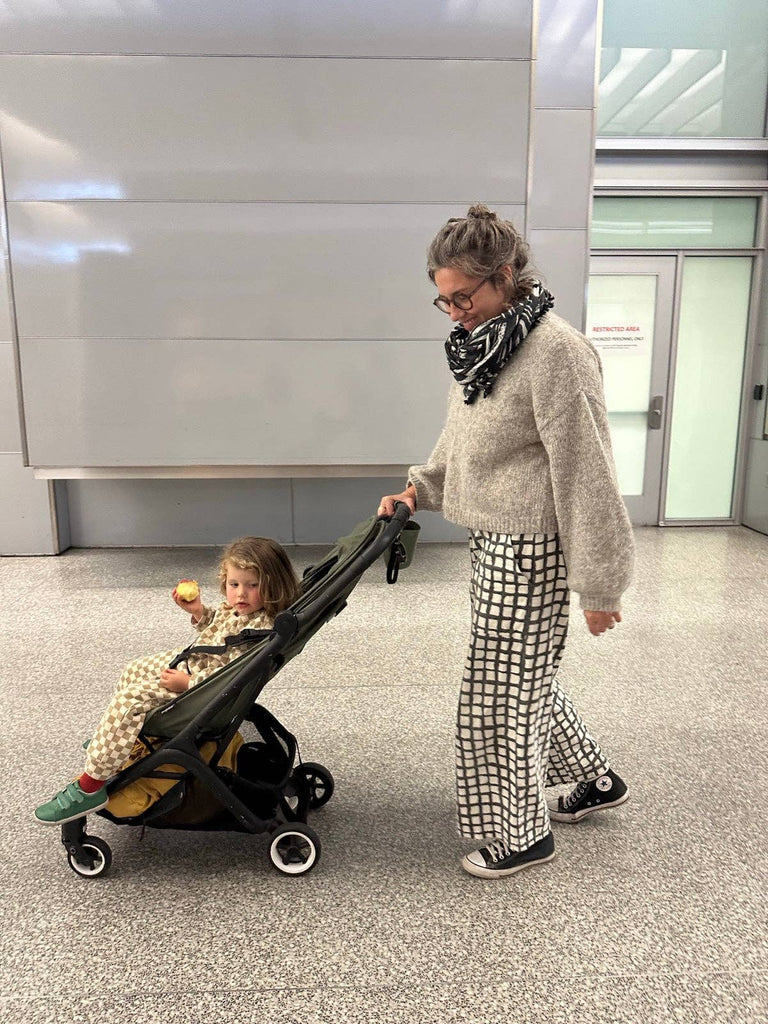 Happy French Gang - Omar Grid Pants - Black-Happy French Gang-treehaus