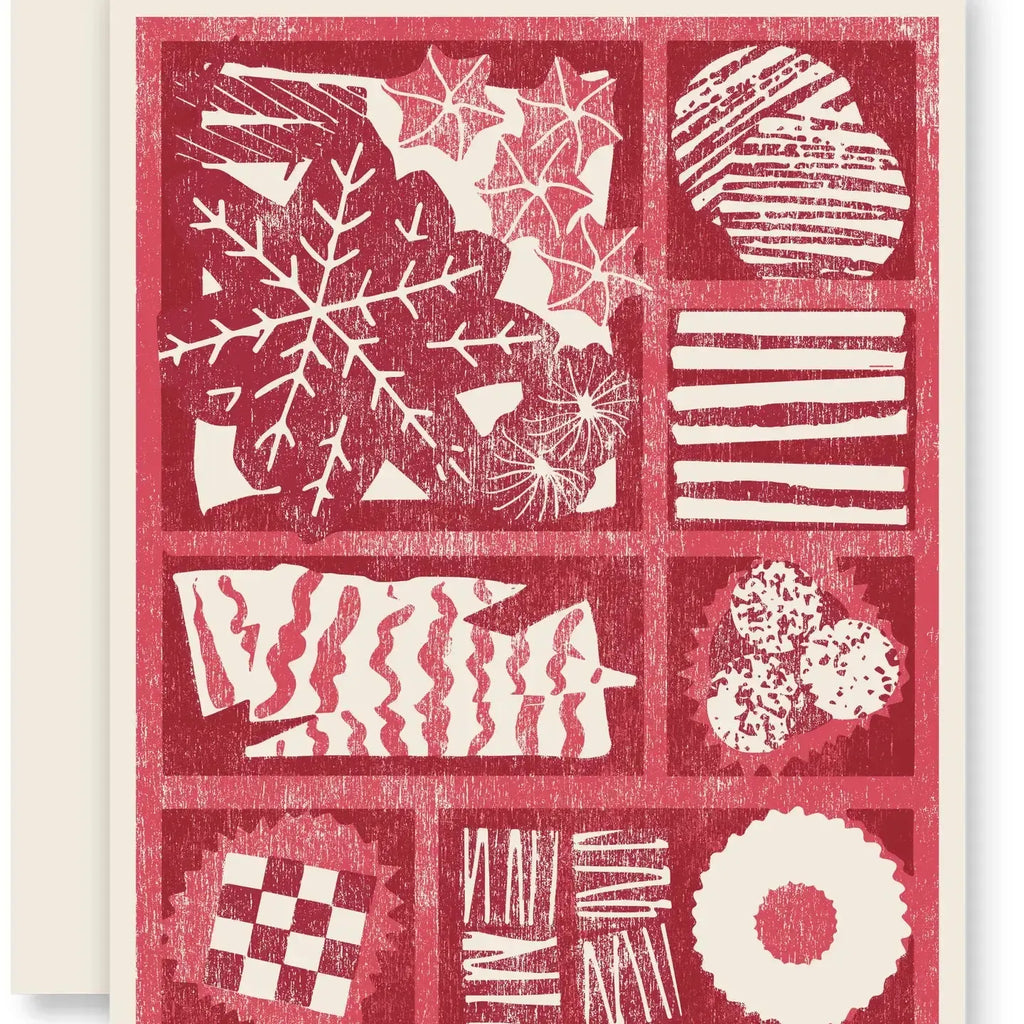 Heartell Press - Christmas Cookie Box Letterpress Card-Heartell Press-treehaus