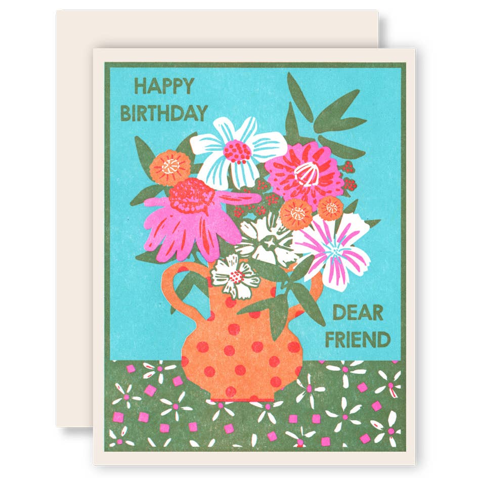 Heartell Press - Happy Birthday Dear Friend Card-Heartell Press-treehaus