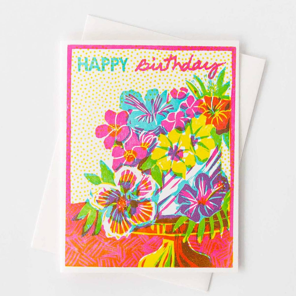 Heartell Press - Happy Birthday Letterpress Card-Heartell Press-treehaus