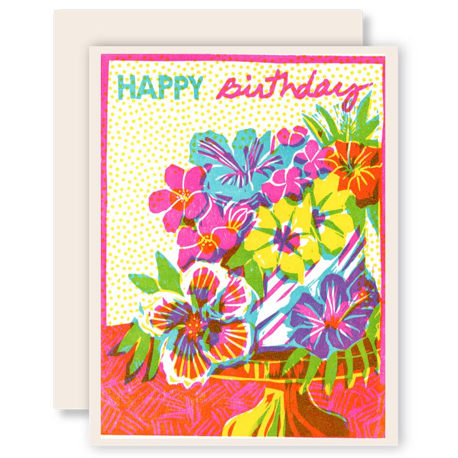 Heartell Press - Happy Birthday Letterpress Card-Heartell Press-treehaus