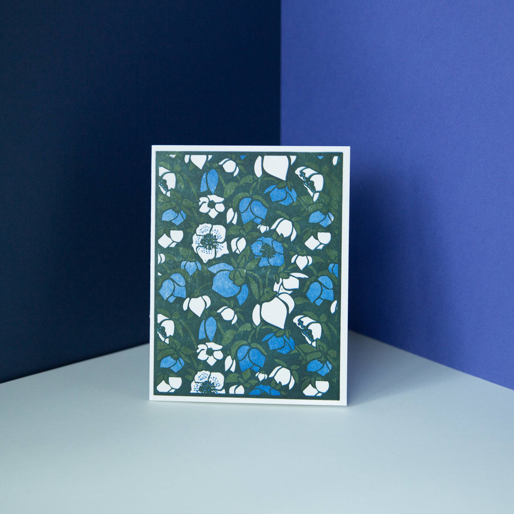 Heartell Press - Hellebore Letterpress Card-Heartell Press-treehaus