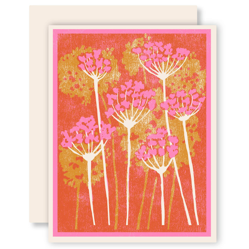 Heartell Press - Pink and Gold Floral Card-Heartell Press-treehaus