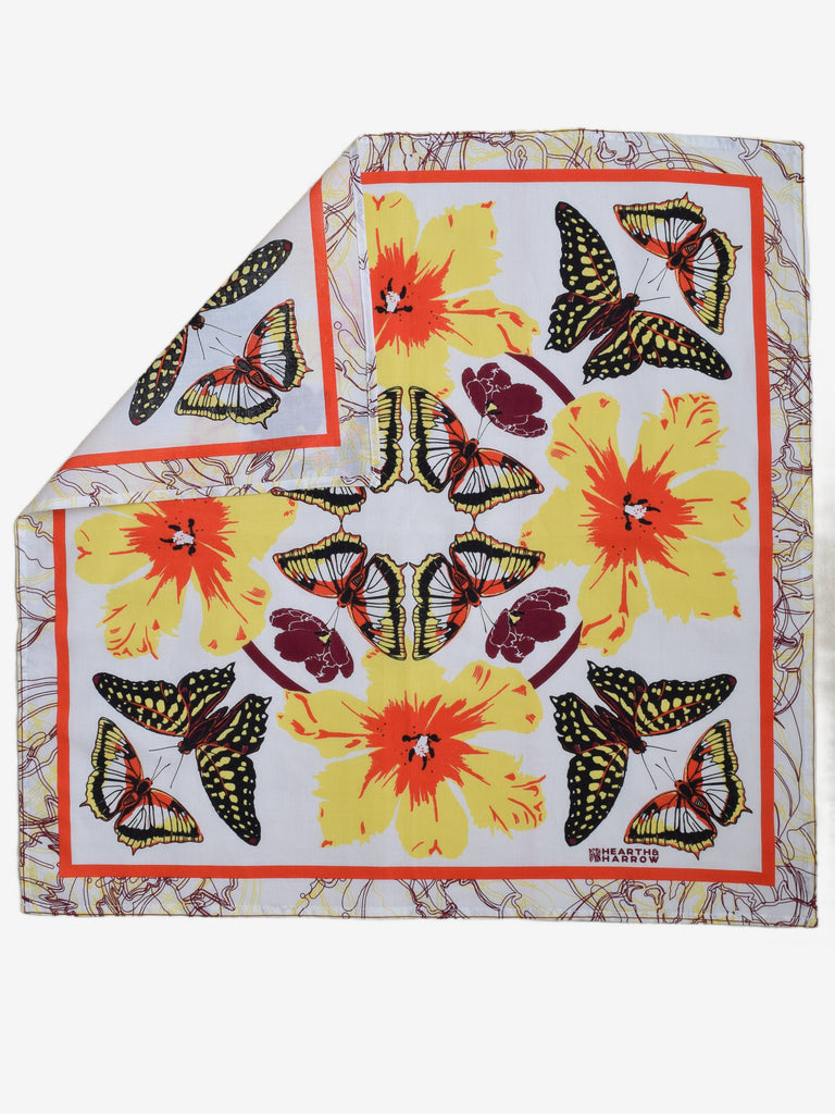 Hearth and Harrow - Butterfly Bandana - Yellow-Hearth and Harrow-treehaus