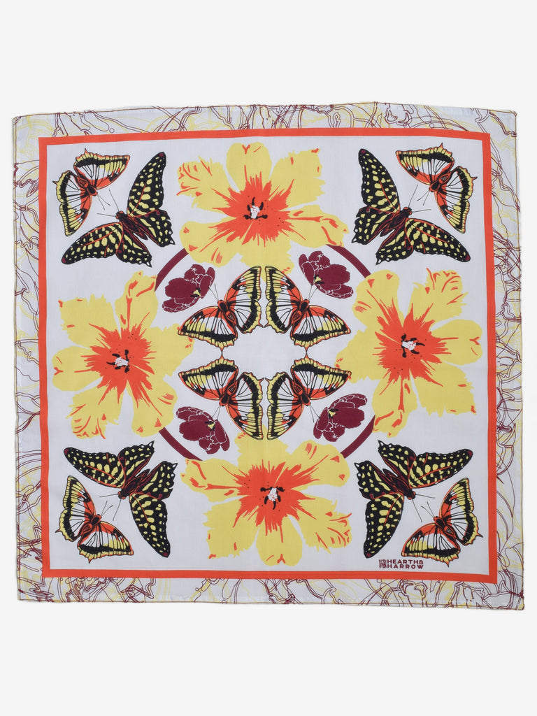 Hearth and Harrow - Butterfly Bandana - Yellow-Hearth and Harrow-treehaus