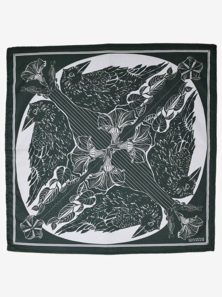 Hearth and Harrow - Crow Bandana-Hearth and Harrow-treehaus