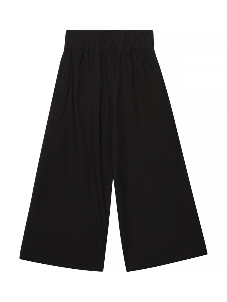 Honest Cotton - Crop Poplin Pant - Black-Honest Cotton-treehaus