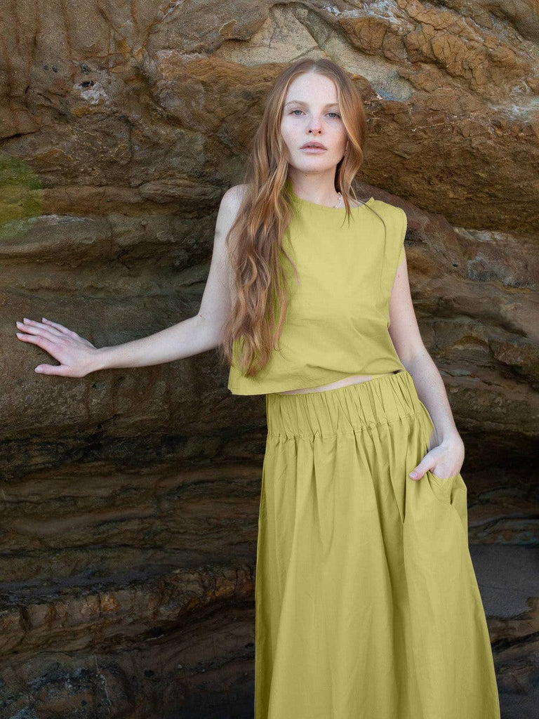 Honest Cotton - Palmer Tank - Miso-Honest Cotton-treehaus