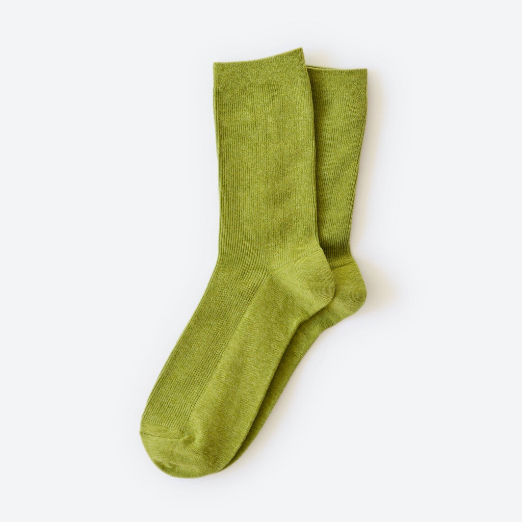 Hooray Sock Co. - Crew Socks - Moss-Hooray Sock Co.-treehaus