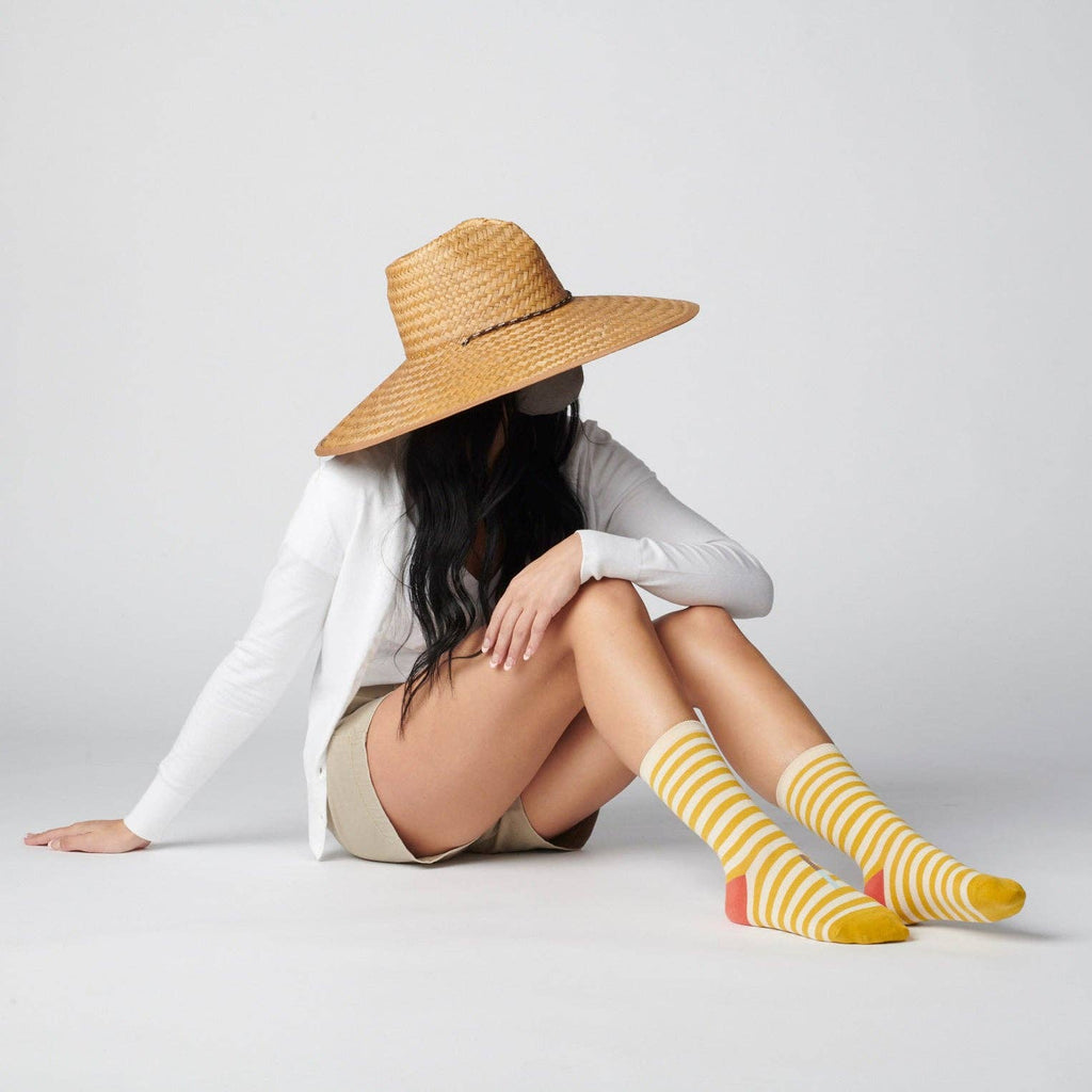 Hooray Sock Co. - Eureka Socks - Gold Stripe-Hooray Sock Co.-treehaus