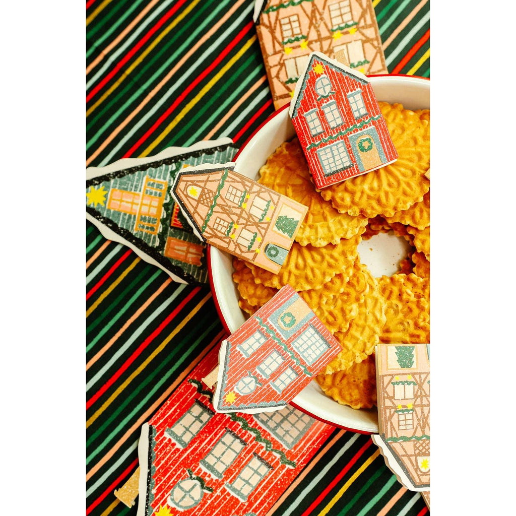 Isatopia - Blue Cottage - Die Cut Card-Isatopia-treehaus