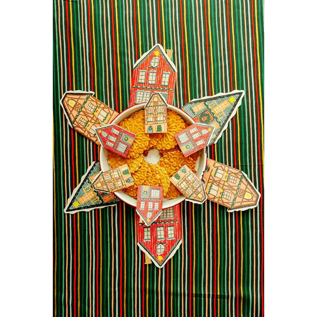 Isatopia - Blue Cottage - Die Cut Card-Isatopia-treehaus