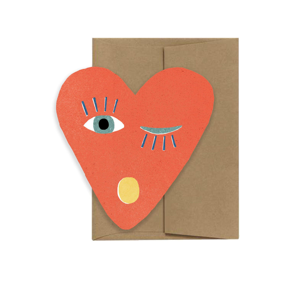 Isatopia - Heart Blink - Die Cut Card-Isatopia-treehaus