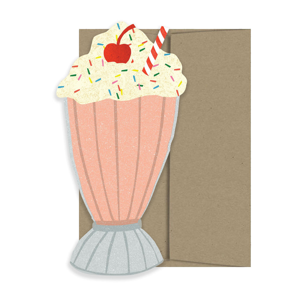 Isatopia - Milkshake Card - Die Cut Card-Isatopia-treehaus