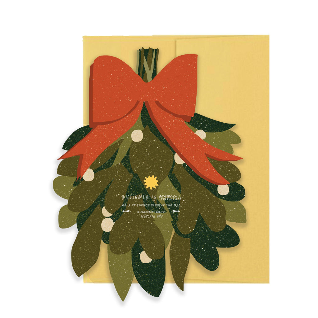 Isatopia - Mistletoe Holiday - Die Cut Card-Isatopia-treehaus