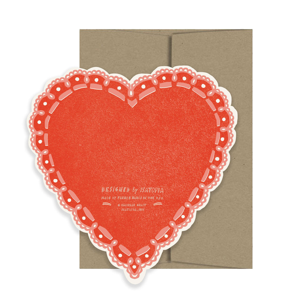 Isatopia - Rose Heart - Die Cut Card-Isatopia-treehaus