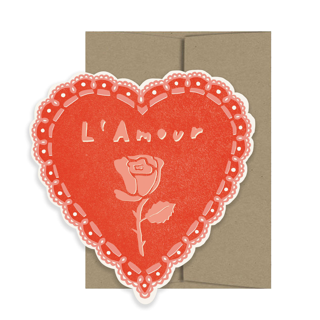 Isatopia - Rose Heart - Die Cut Card-Isatopia-treehaus