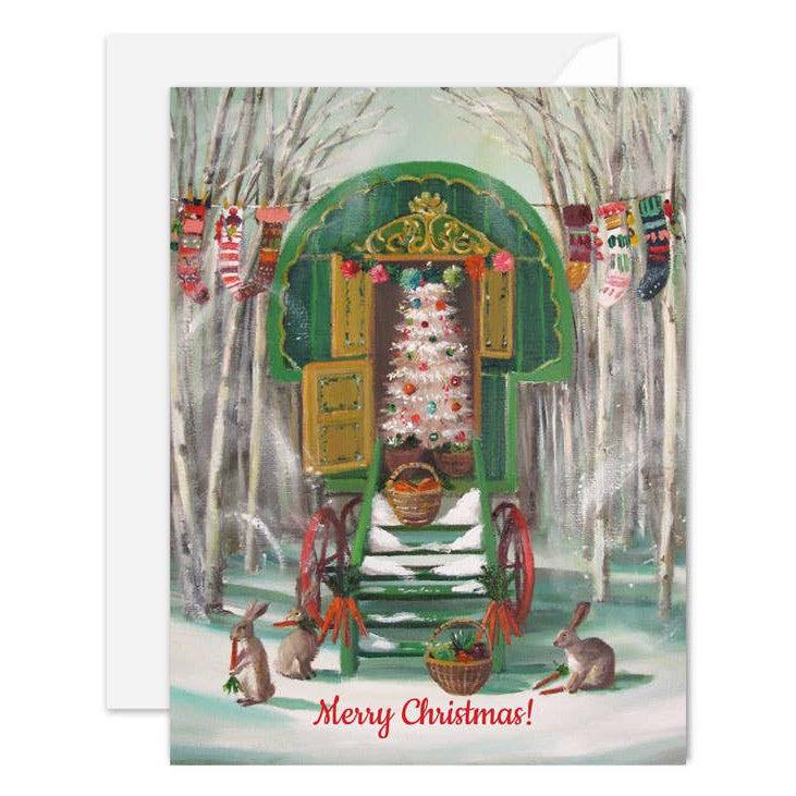 Janet Hill Studio - Christmas Caravan Card-Janet Hill Studio-treehaus