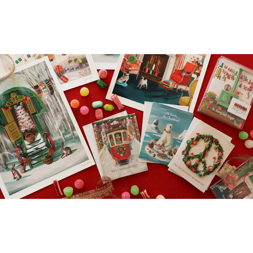 Janet Hill Studio - Christmas Caravan Card-Janet Hill Studio-treehaus