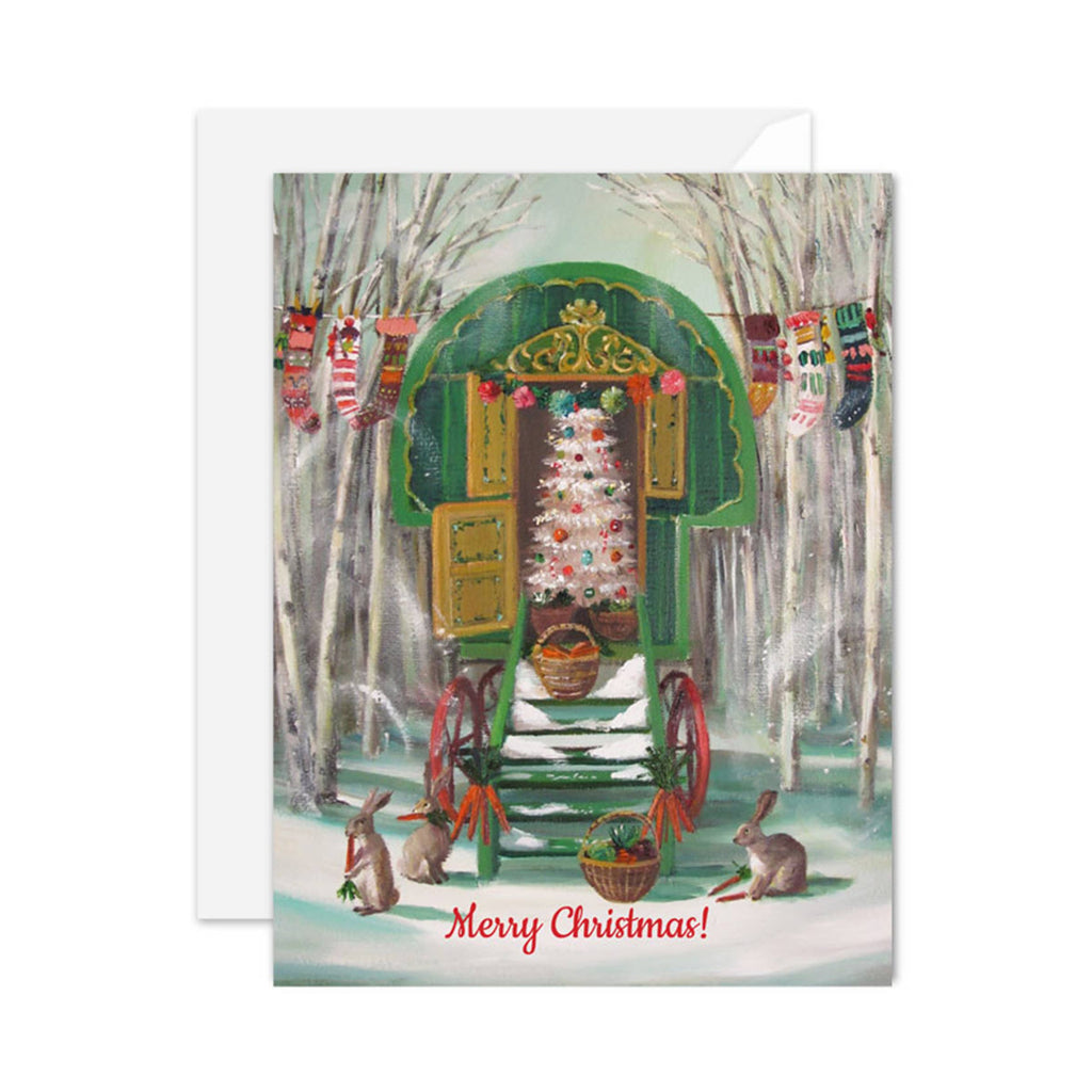 Janet Hill Studio - Christmas Caravan Card-Janet Hill Studio-treehaus